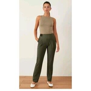 ADAY Olive Ankle-Length Pants